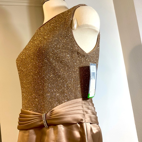 NWT Patra Taupe Dress with Glitter size 14 - Picture 8 of 16